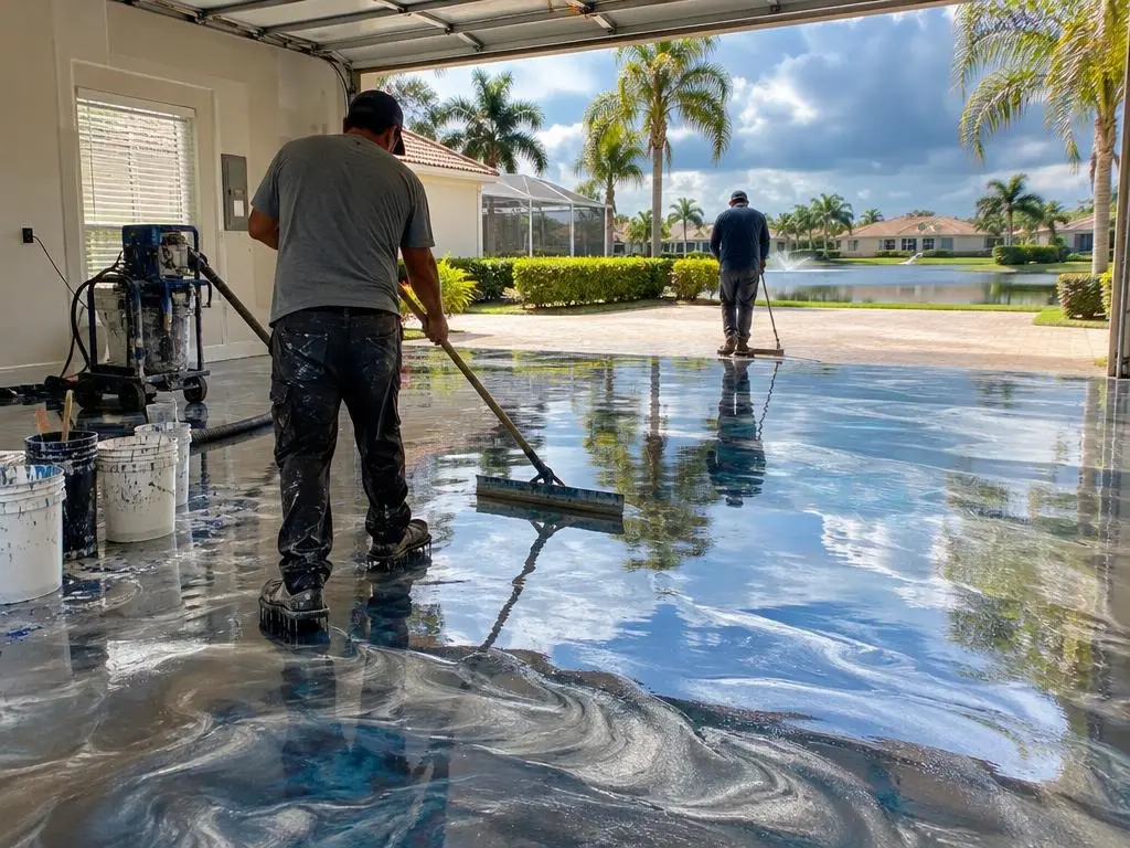 Metallic Epoxy Floors in Davie, FL