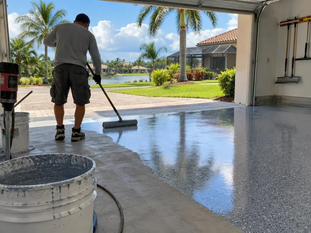 Polyaspartic Floor Coating in Davie, FL